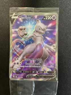 Mewtwo V - SWSH229 - SEALED PROMO Sword & Shield Pokemon TCG Card - Image 3