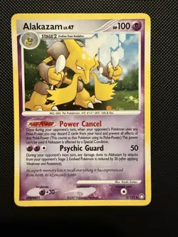 Alakazam Holo Pokemon TCG Card 2/123 Mysterious Treasures Series - Image 1