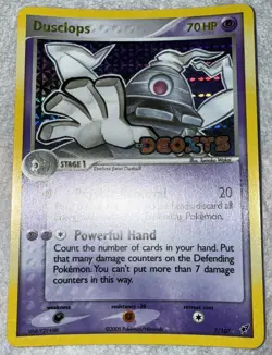 Pokemon TCG Dusclops EX Deoxys 7/107 Reverse Holo Holo Rare Card - Image 2
