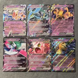 Psychic Pokemon Cards ex Lot Alakazam Mimikyu Iron Crown Scream Tail Vespiquen + - Image 1