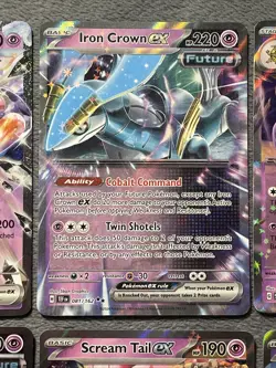 Psychic Pokemon Cards ex Lot Alakazam Mimikyu Iron Crown Scream Tail Vespiquen + - Image 3