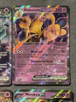Psychic Pokemon Cards ex Lot Alakazam Mimikyu Iron Crown Scream Tail Vespiquen + - Image 4