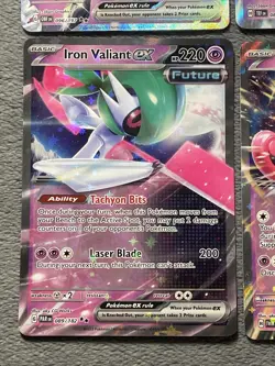 Psychic Pokemon Cards ex Lot Alakazam Mimikyu Iron Crown Scream Tail Vespiquen + - Image 5