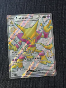 Alakazam ex - 215/091 - Pokemon Paldean Fates Shiny Full Art Ultra Rare Card NM - Image 1
