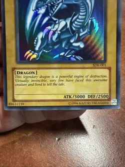Yu-gi-Oh Blue Eyes White Dragon - SDK-001 Ultra Rare Original Card 89631139 - Image 4