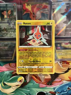 Rotom 034/072 - Shining Fates - Uncommon - Reverse Holo - Pokemon Card - LP - Image 1
