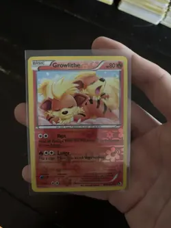 Pokemon Growlithe RC4/RC25 Legendary Treasures Radiant Collection Holo Card - Image 1