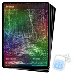 FOIL SWAMP (272) (FULL ART) X4 Innistrad: Crimson Vow VOW Magic MTG MINT CARD - Image 1