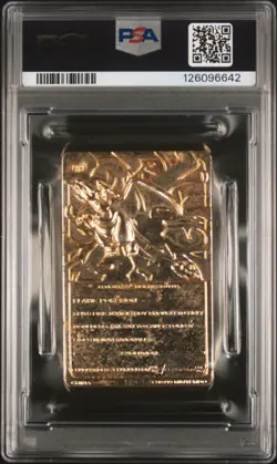 1999 BURGER KING POKEMON GOLD CARDS CHARIZARD PSA 4 - Image 2