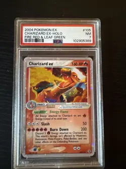 Pokemon Charizard EX Holo Card 105/112 FireRed/LeafGreen - Image 1