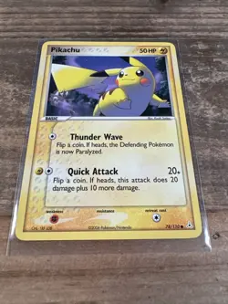Pokemon TCG Card Pikachu 78/110 Non-Holo 2006 EX Holon Phantoms Near Mint NM - Image 2