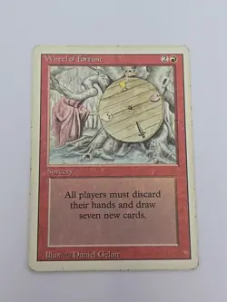 Played Wheel of Fortune Revised Mtg Magic the Gathering HP - Image 1