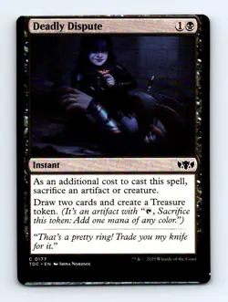 #177 2025 Tarkir: Dragonstorm Commander Deadly Dispute Common MISCUT - Image 1