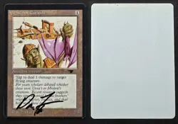 SIGNED MtG Magic Dan Frazier Artist Proof _ Antiquities _ GRAPESHOT CATAPULT _ - Image 1