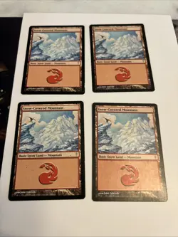 4X Snow-Covered Mountain [Coldsnap] Magic MTG SP - Image 1
