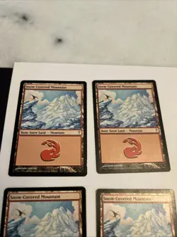 4X Snow-Covered Mountain [Coldsnap] Magic MTG SP - Image 2