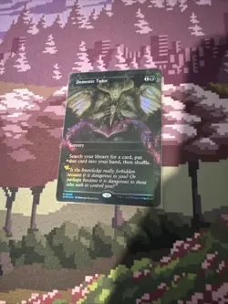 Demonic Tutor (Borderless) Commander Masters Foil - Image 1