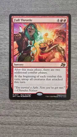 Full Throttle (Rare) #0127 Aetherdrift MTG Near Mint - Image 1