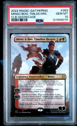 2022 MTG BALDUR'S GATE SHOWCASE #363 MINSC & BOO, TIMELESS HEROES PSA 10 - Image 1