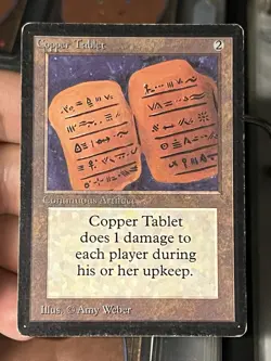Copper Tablet - Beta Edition MP - MTG - Image 1