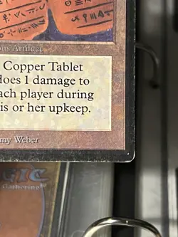 Copper Tablet - Beta Edition MP - MTG - Image 4