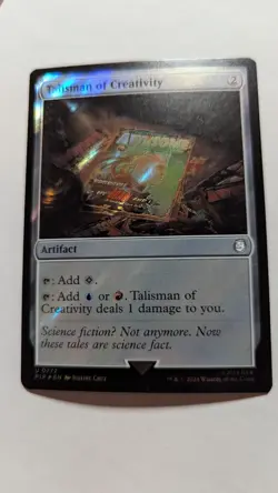 1x Talisman of Creativity Surge Foil NM 0772 - PIP MTG Magic x1 - Image 1