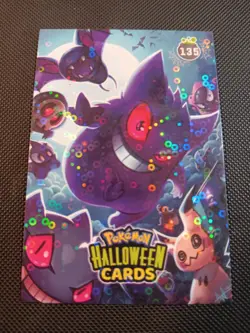 Pokemon 2025 DKV Collectoons Halloween Gengar Mimikyu 135 Circle Holo Peru - Image 1