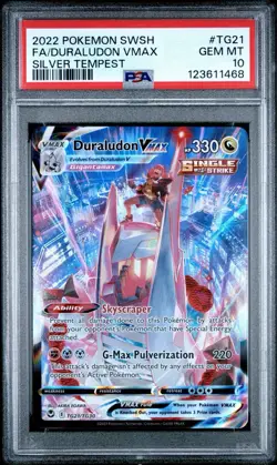 2022 Pokemon Silver Tempest Duraludon #tg21 VMAX Full Art PSA 10 Gem Mint - Image 1