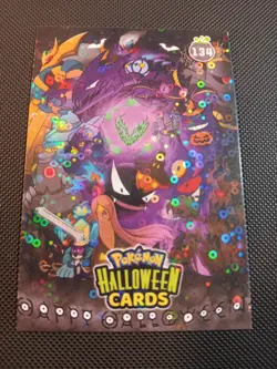 Pokemon 2025 DKV Collectoons Halloween Gengar Gastly 134 Circle Holo Peru - Image 1