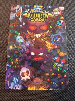Pokemon 2025 DKV Collectoons Halloween Gengar Haunter 130 Circle Holo Peru - Image 1