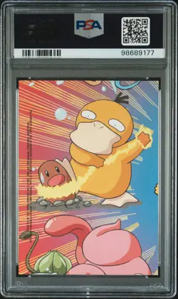 2000 TOPPS POKEMON TV ANIMATION SER 2 STICK-ONS #8 PIKACHU PSA 9 - Image 2
