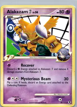Pokemon TCG Alakazam E4 38/111 Rising Rivals LP - Image 1