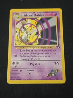 Sabrina's Kadabra 58/132 Gym Challenge Regular WOTC Vintage 2000 Pokemon TCG LP - Image 1