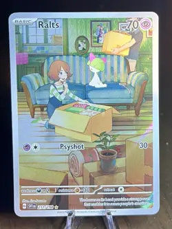 Pokemon RALTS Scarlet & Violet Base Illustration Rare IR 211/198 - Image 1