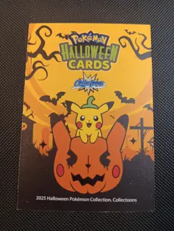 Pokemon 2025 DKV Collectoons Halloween Snorlax & Pikachu 128 Circle Holo Peru - Image 2
