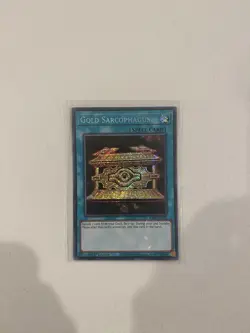 Yugioh Gold Sarcophagus RA02-EN052 Secret Rare 1st Ed NM - Image 1