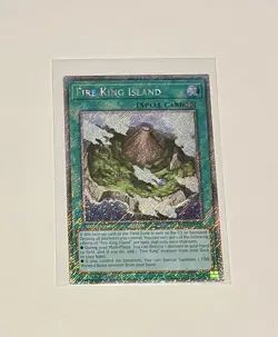 Yu-Gi-Oh! Fire King Island #RA03-EN059 Platinum Secret Rare 1st Edition (NM) - Image 1
