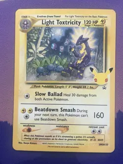 Light Toxtricity SWSH137 Black Star Promo Cosmos Holo Pokemon TCG Card 137 - Image 1