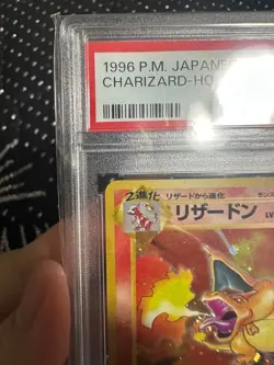 PSA 9 Charizard Old Back Pokemon Trading Card Game Vintage Nintendo Japan 1996 - Image 3