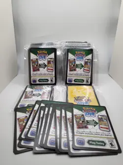 Pokemon TCG Online Random Card Codes UNUSED Physical Delivery (Lot of 50) - Image 1