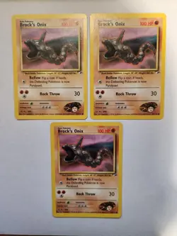 Brock's Onix 69/132 Gym Heroes - Common Pokemon Card - NM (3) - Image 2