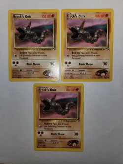 Brock's Onix 69/132 Gym Heroes - Common Pokemon Card - NM (3) - Image 3