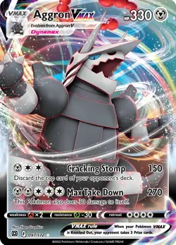 AsgronVMAX HP330 Metal Pokemon Card-Collectible Gift Display - Image 1