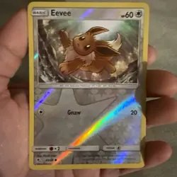 Eevee 49/68 Reverse Holo Hidden Fates Pokemon Card - NM - Image 1