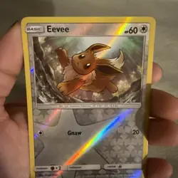 Eevee 49/68 Reverse Holo Hidden Fates Pokemon Card - NM - Image 2