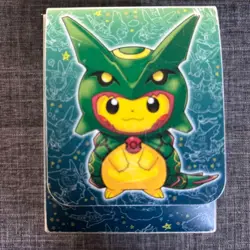 Pikachu Poncho Wearing Rayquaza Pokemon Card Deck case Vintage Nintendo Japanese - Image 2