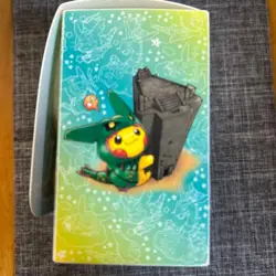 Pikachu Poncho Wearing Rayquaza Pokemon Card Deck case Vintage Nintendo Japanese - Image 5