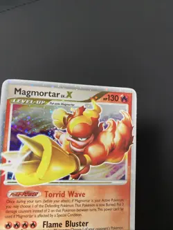 Magmortar LV. X - SWIRL Ultra Rare Holo - Mysterious Treasures ‘07 Pokemon Card - Image 2