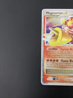 Magmortar LV. X - SWIRL Ultra Rare Holo - Mysterious Treasures ‘07 Pokemon Card - Image 4