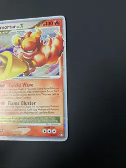 Magmortar LV. X - SWIRL Ultra Rare Holo - Mysterious Treasures ‘07 Pokemon Card - Image 5